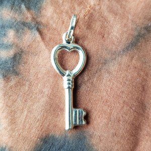14k Gold Key Pendant